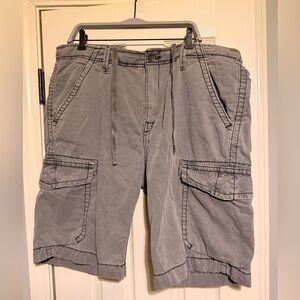 True Religion - Men’s Charcoal Cargo Shorts